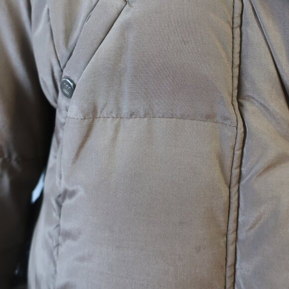 Womens Weekend MaxMara Bronze Heavy Padding Puffer Jacket Coat 8 - Picture 13 of 16